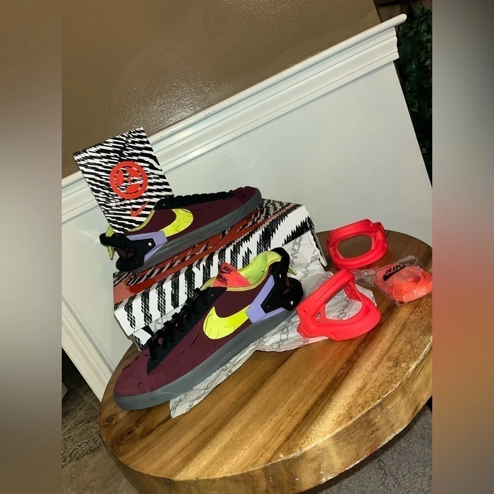 Nike x ACRONYM Blazer Low leather trainers